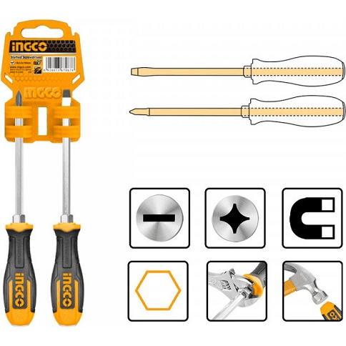 Ingco HSGT680208 2pcs Go Through Screwdriver Set - KHM Megatools Corp. Ingco HSGT680208 2pcs Go Through Screwdriver Set - KHM Megatools Corp.